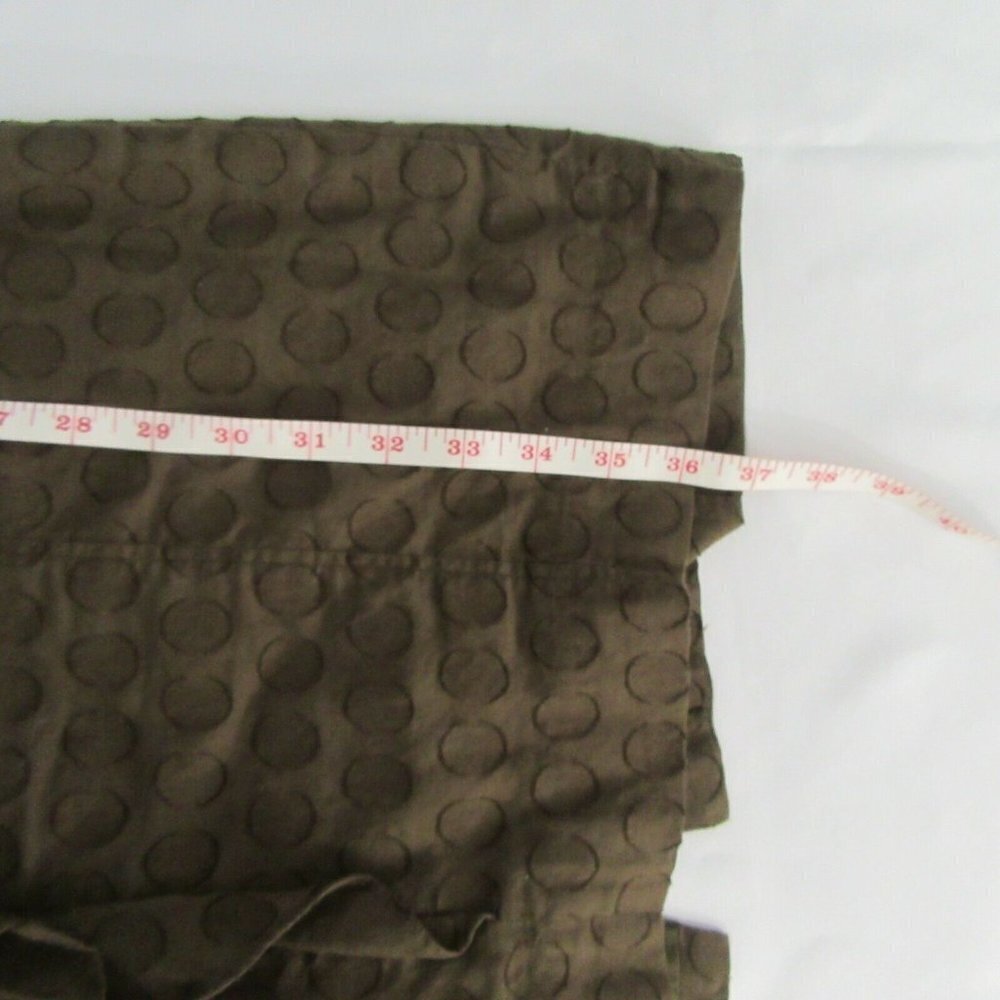 ANTONIO MELANI Green Dot Ruffle Sleeveless Dress - Picture 8 of 9